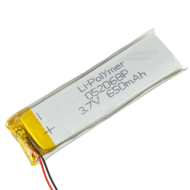 052068P 650mAh 3.7V